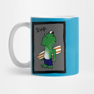 Surfer Dude Frog Mug